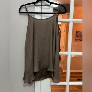 Show Me Your MuMu spaghetti strap brown camisole top sz M